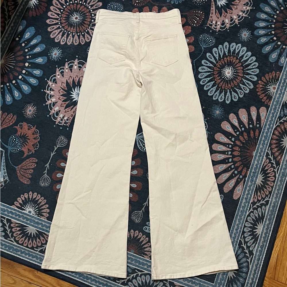 Cynthia rowley x Midheaven Denim Ecru Bellbottoms - Picture 4 of 8